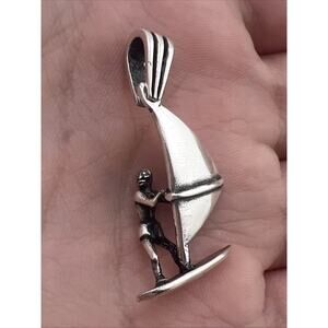 Sailboat Sterling Silver 925 Pendant For Necklace
